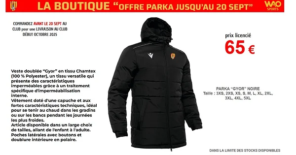 Offre parka
